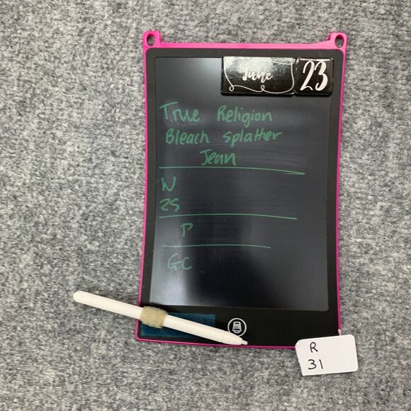 True Religion Bleach Splatter Jeans Women 25 Skinny Denim Low Rise Denim Stretch - Picture 14 of 15